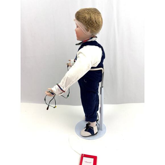 VTG Ashton Drake Galleries Patrick Porcelain Boy Doll 1995 Stand Original #93222 - Picture 16 of 16